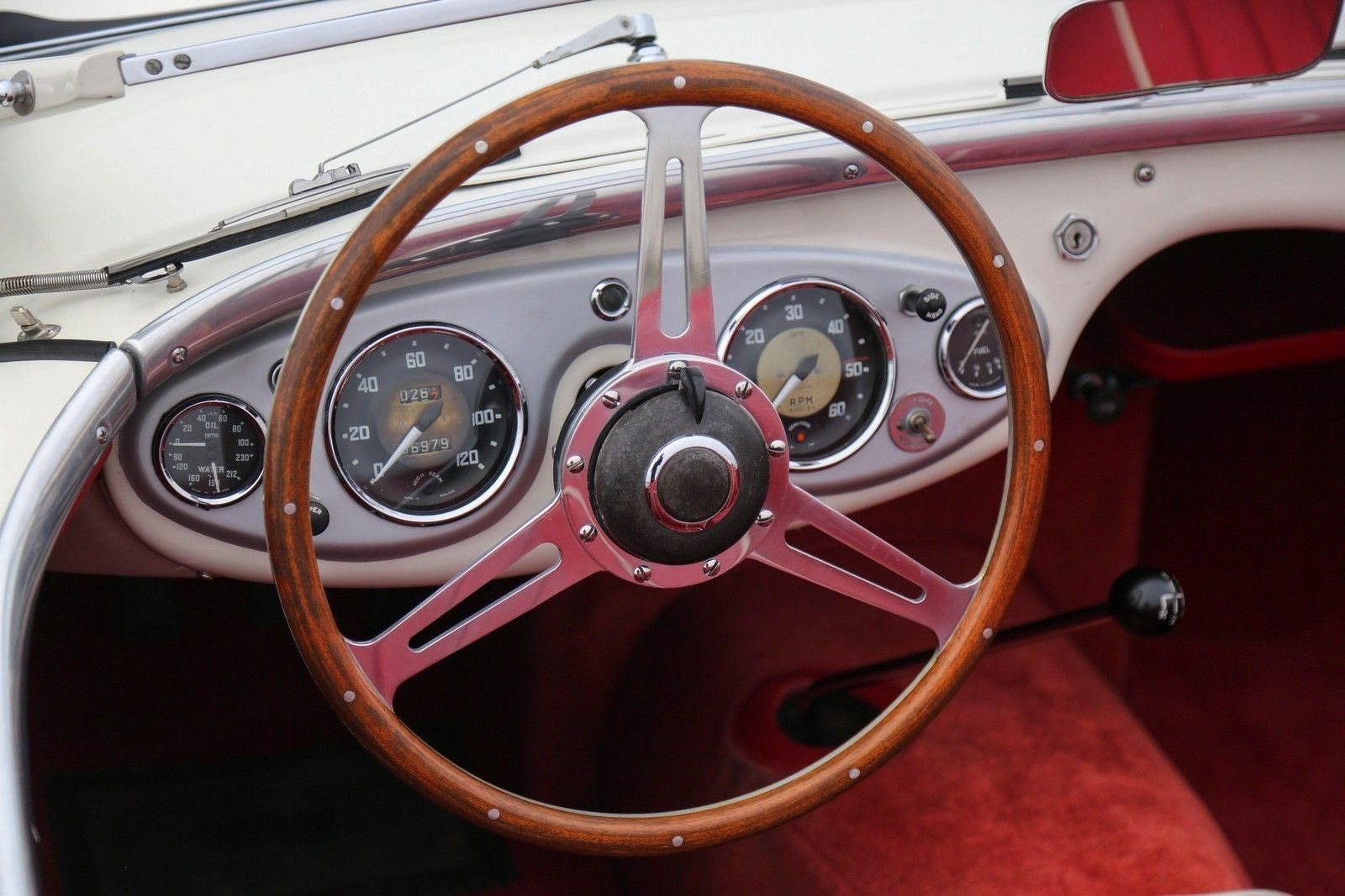 1956 - AUSTIN-HEALEY 100/M LE MANS WHITE-RED, foto 21