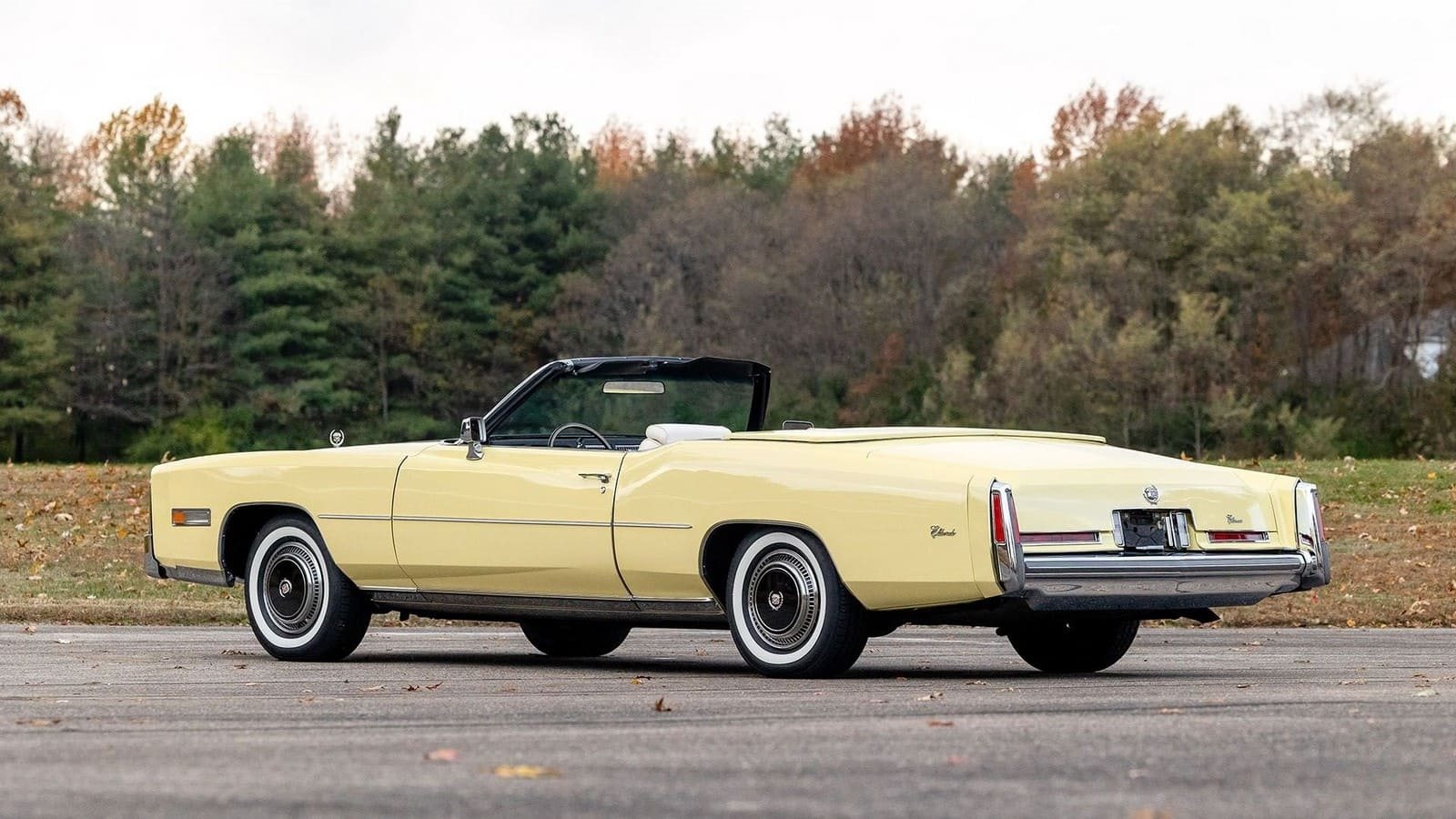 1976 - CADILLAC ELDORADO CONVERTIBLE PALE YELLOW, foto 2