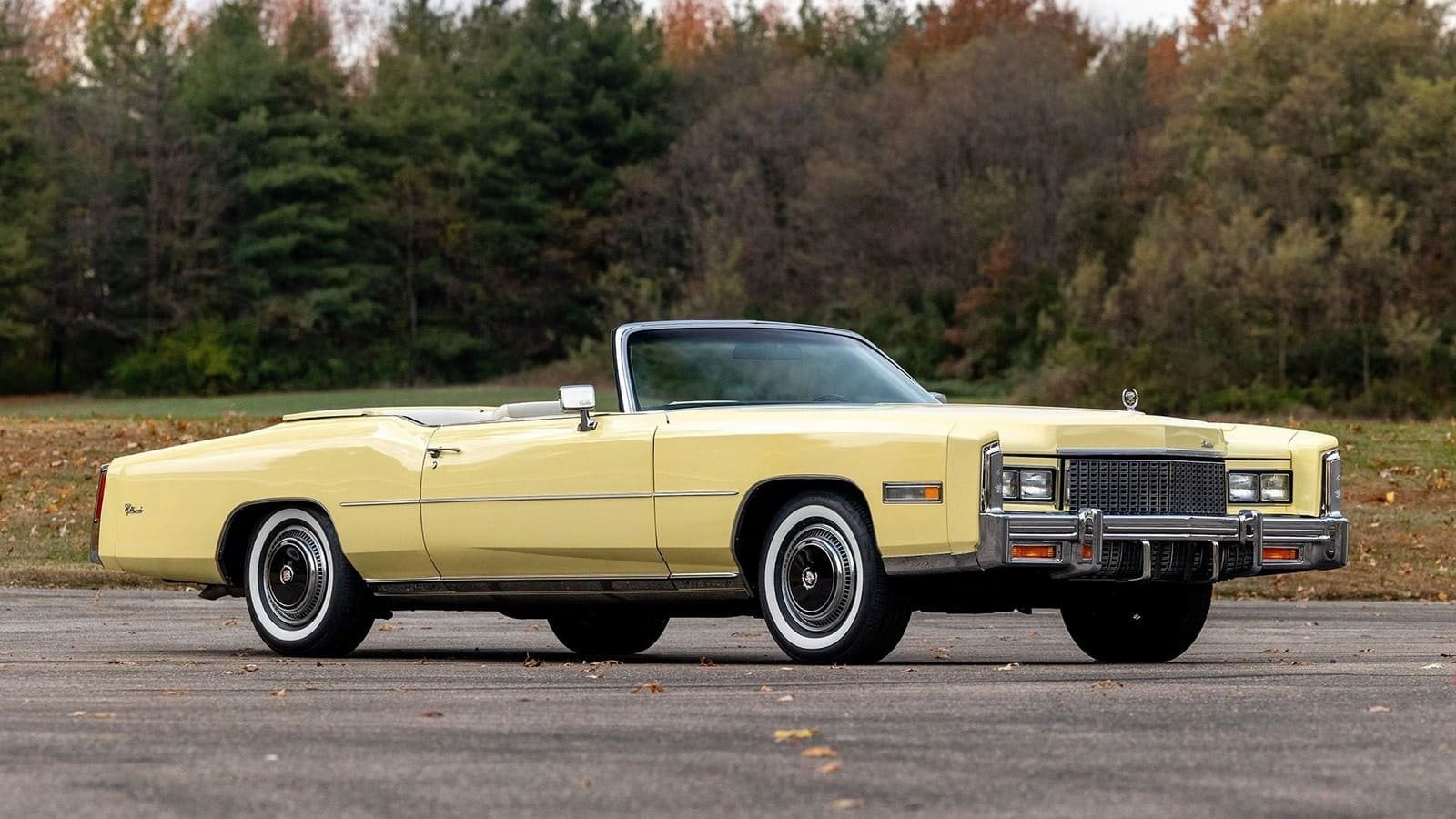 1976 - CADILLAC ELDORADO CONVERTIBLE PALE YELLOW, foto 6