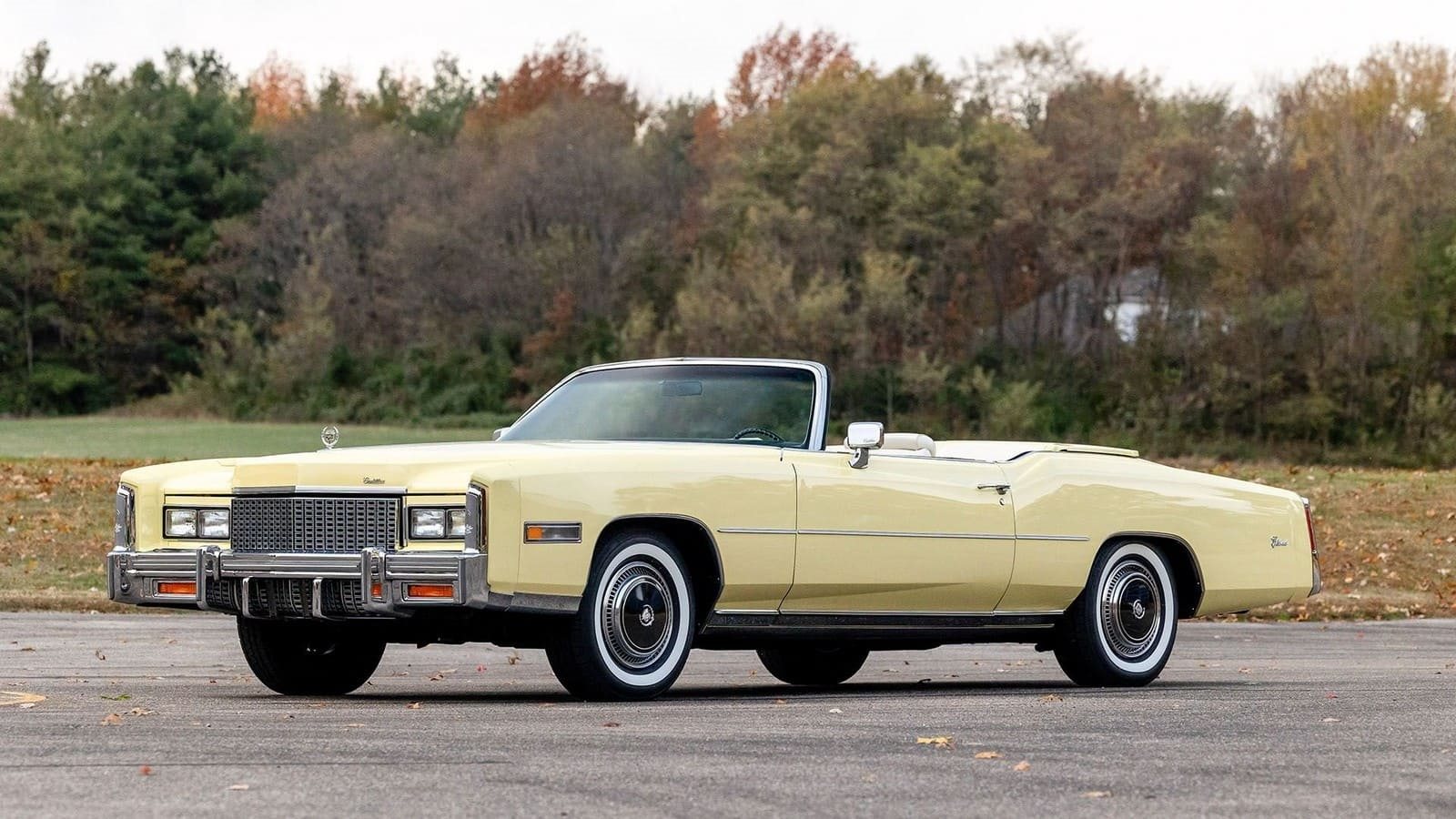 1976 - CADILLAC ELDORADO CONVERTIBLE PALE YELLOW, foto 7
