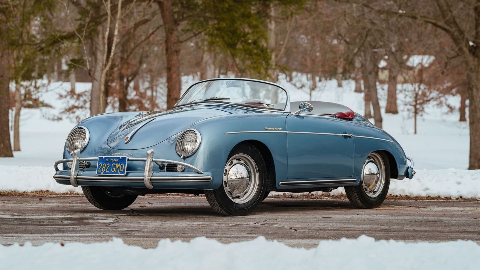 1957 - PORSCHE 356 A 1600 SPEEDSTER AQUAMARINE BLUE, foto 1