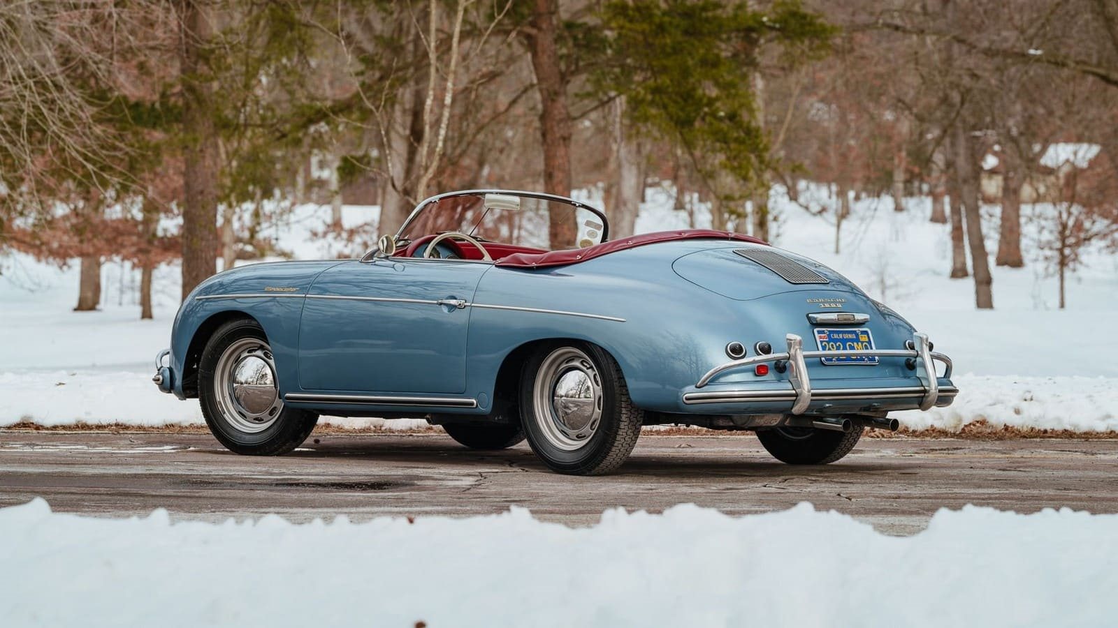 1957 - PORSCHE 356 A 1600 SPEEDSTER AQUAMARINE BLUE, foto 2