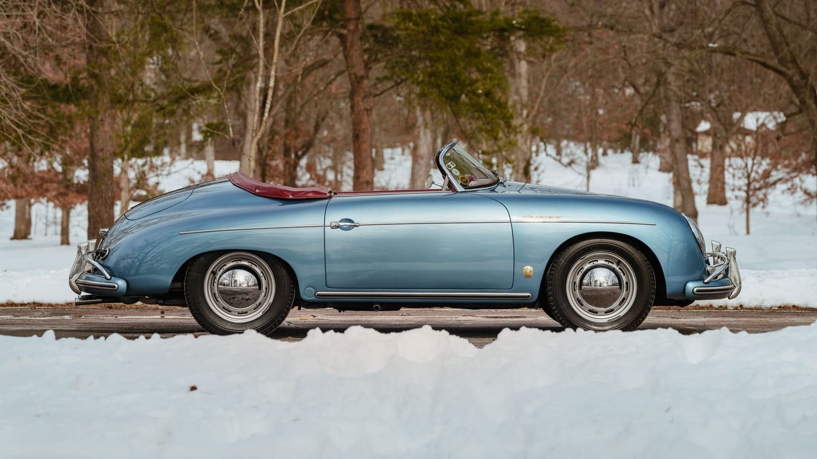1957 - PORSCHE 356 A 1600 SPEEDSTER AQUAMARINE BLUE, foto 3