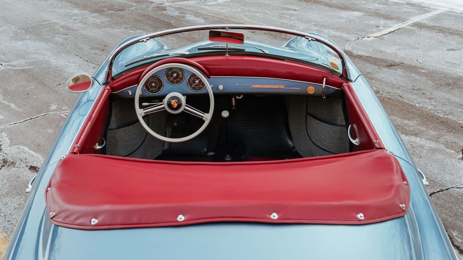 1957 - PORSCHE 356 A 1600 SPEEDSTER AQUAMARINE BLUE, foto 36