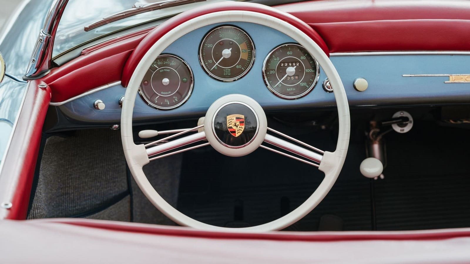 1957 - PORSCHE 356 A 1600 SPEEDSTER AQUAMARINE BLUE, foto 39