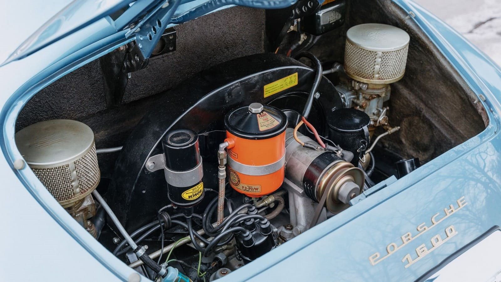 1957 - PORSCHE 356 A 1600 SPEEDSTER AQUAMARINE BLUE, foto 52