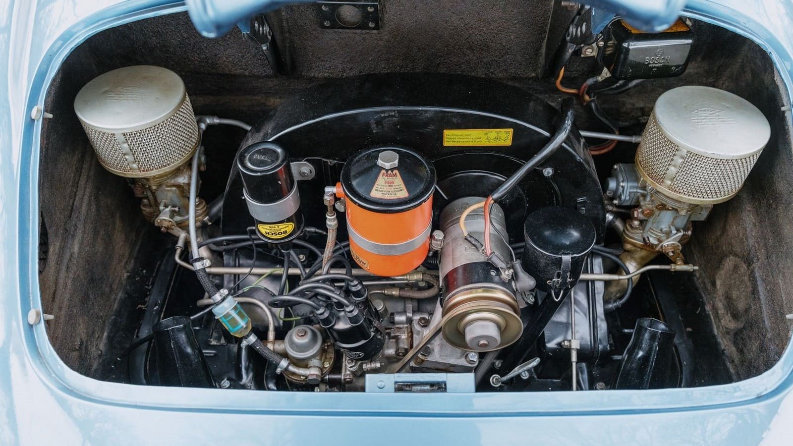 1957 - PORSCHE 356 A 1600 SPEEDSTER AQUAMARINE BLUE, foto 55