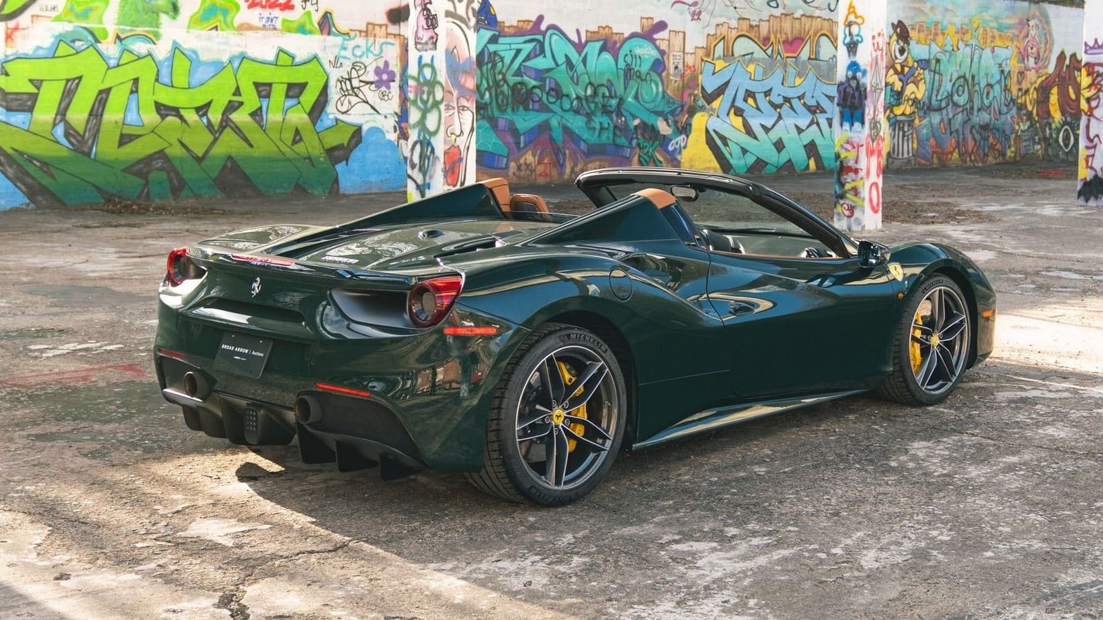 2017 - FERRARI F488 SPIDER VERDE BRITISH RACING, foto 3