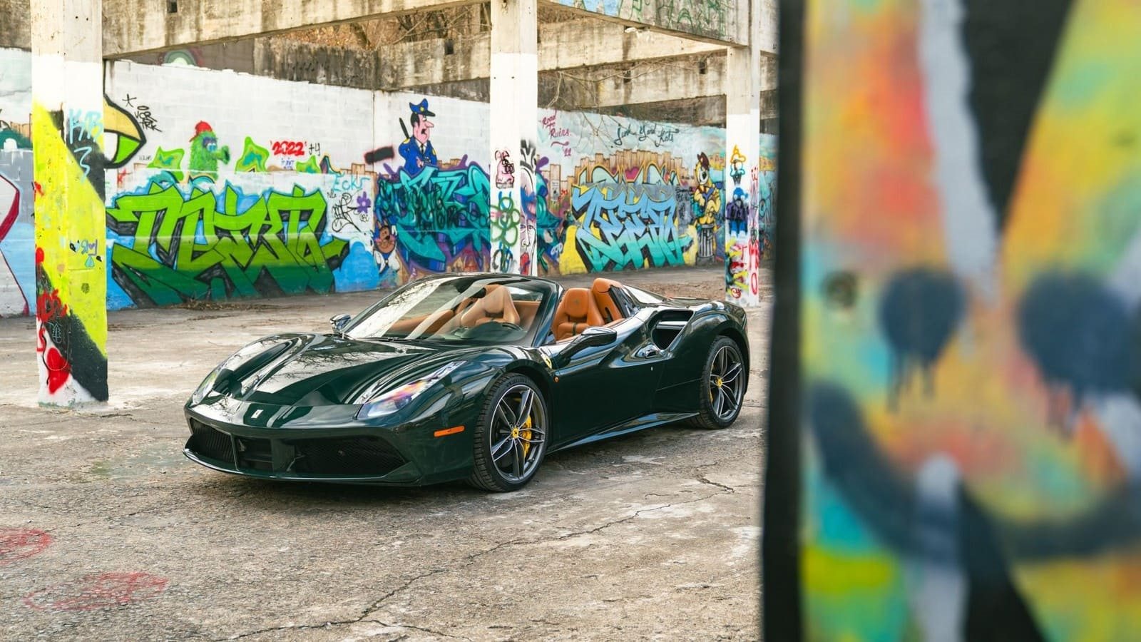2017 - FERRARI F488 SPIDER VERDE BRITISH RACING, foto 8