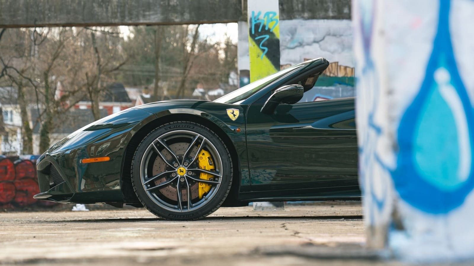 2017 - FERRARI F488 SPIDER VERDE BRITISH RACING, foto 9