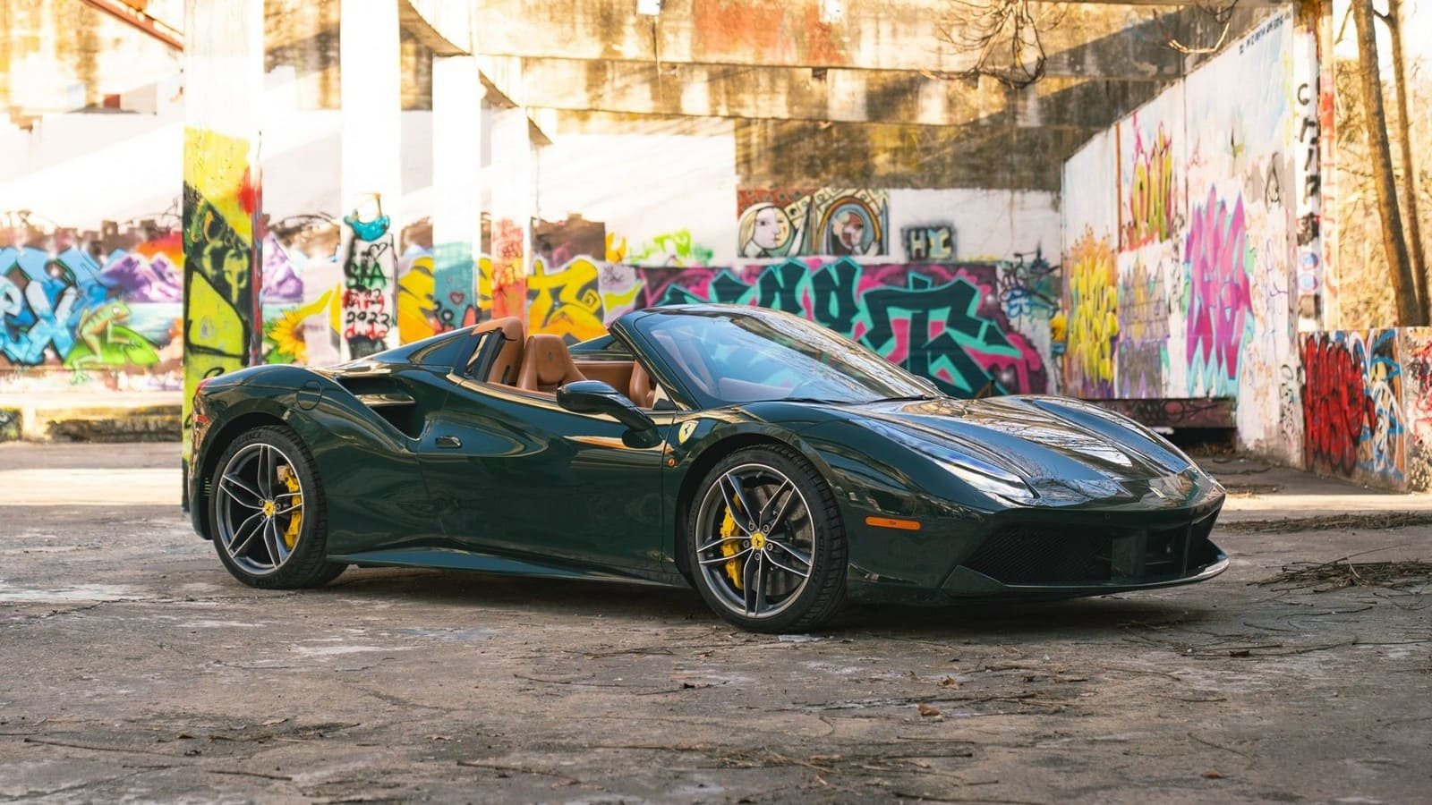 2017 - FERRARI F488 SPIDER VERDE BRITISH RACING, foto 14