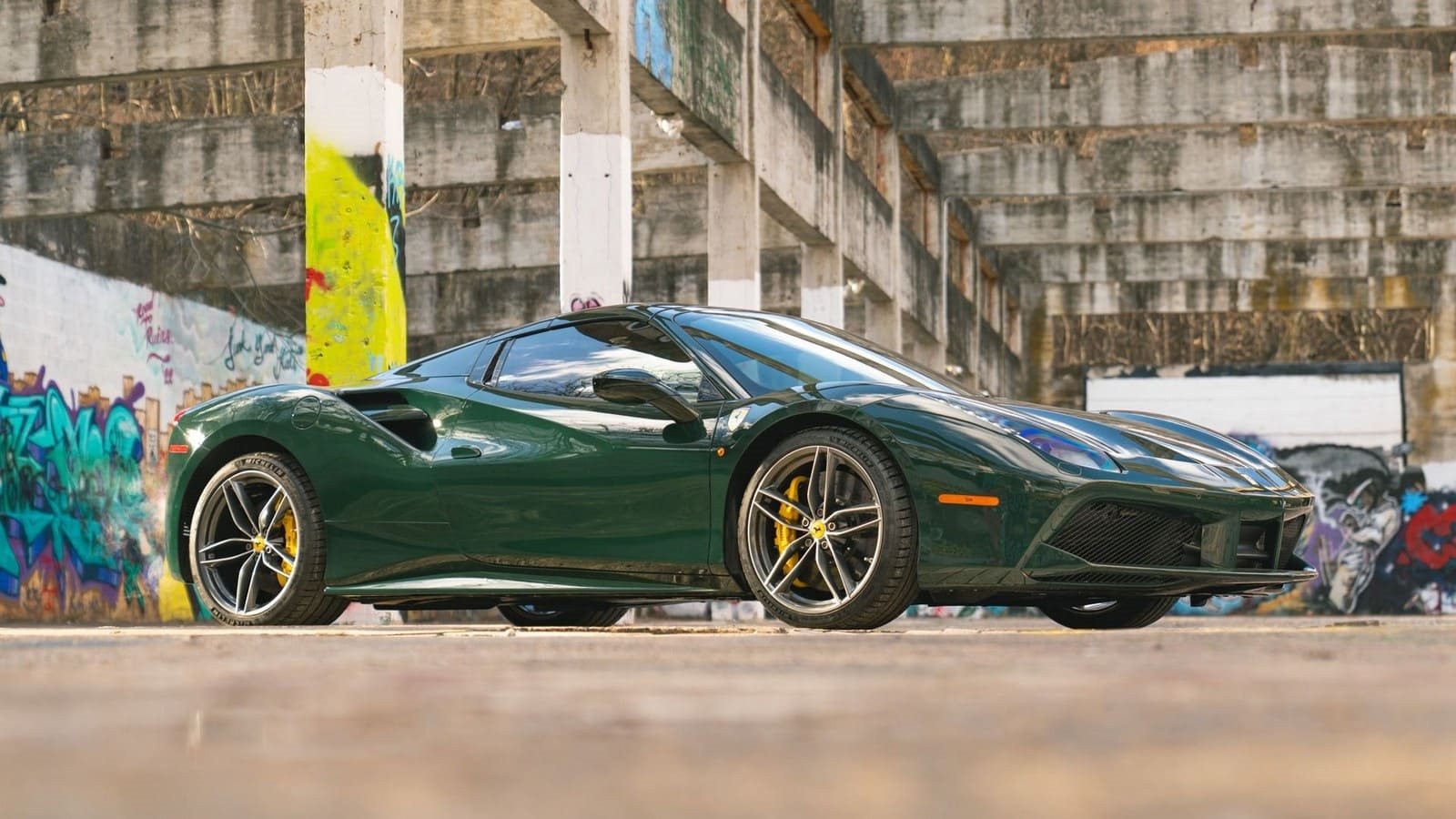 2017 - FERRARI F488 SPIDER VERDE BRITISH RACING, foto 31