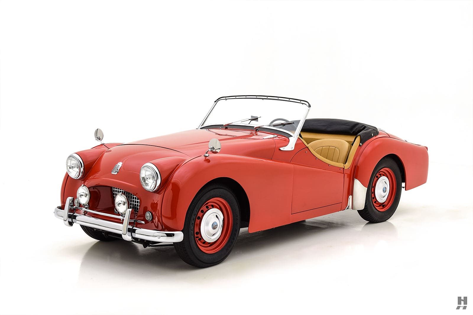1955 - TRIUMPH TR2 BRITISH SIGNAL RED, foto 1
