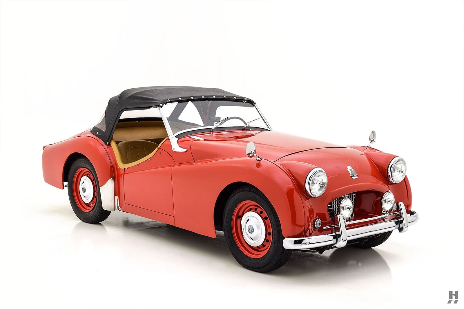 1955 - TRIUMPH TR2 BRITISH SIGNAL RED, foto 2
