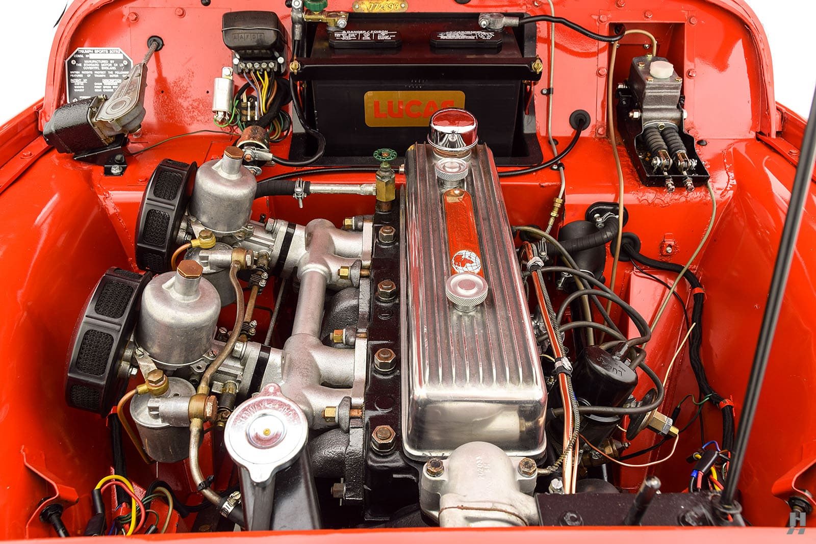 1955 - TRIUMPH TR2 BRITISH SIGNAL RED, foto 6