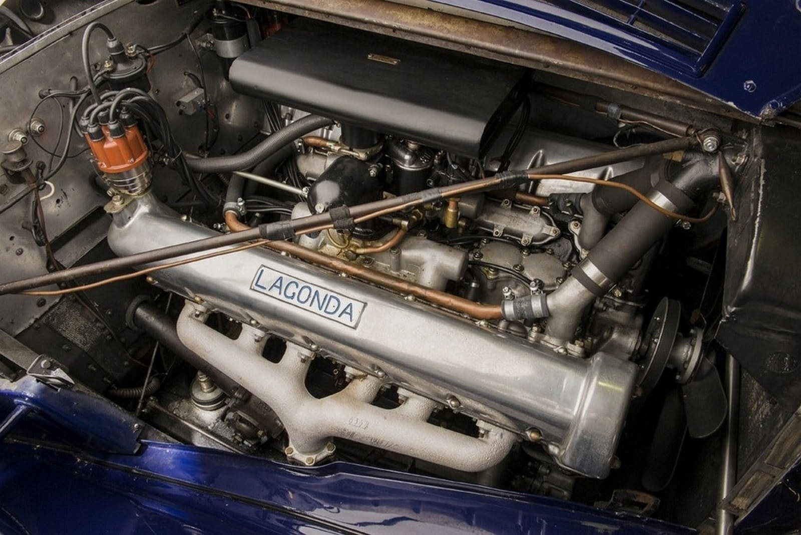 1938 - LAGONDA V12 DROPHEAD COUPE DARK BLUE, foto 4