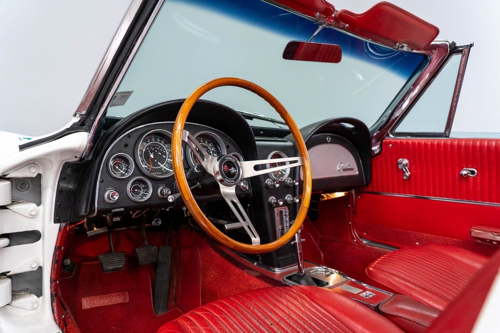 1964 - CHEVROLET CORVETTE CONVETIBLE ERMINE WHITE, foto 12
