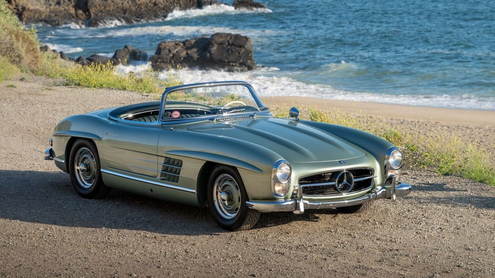 1957 - MERCEDES-BENZ 300 SL ROADSTER LIGHT GREEN, foto 1