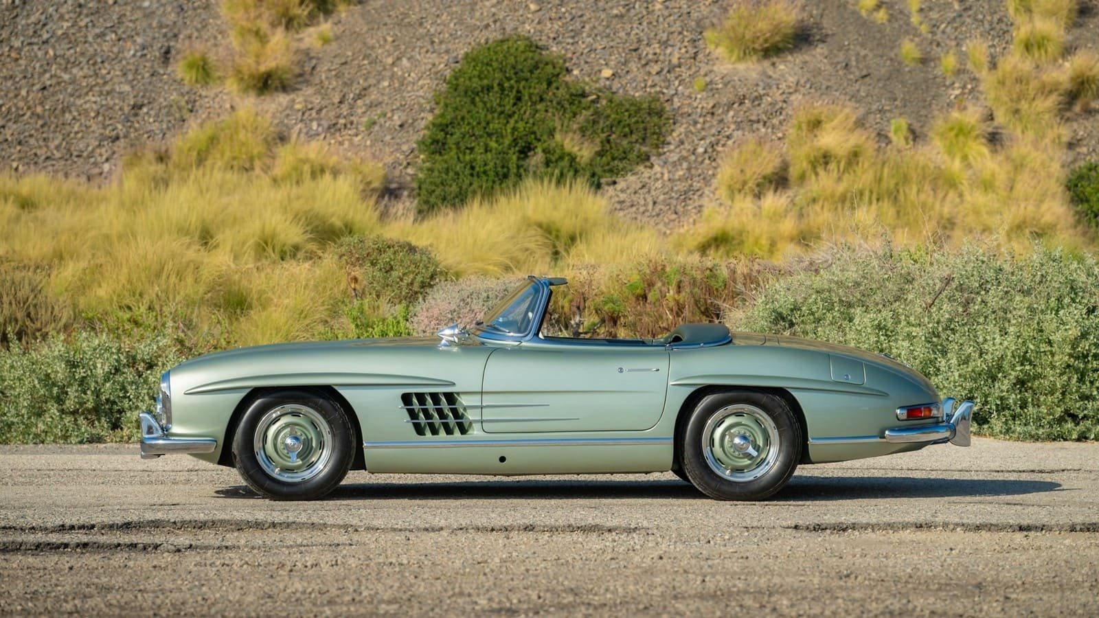 1957 - MERCEDES-BENZ 300 SL ROADSTER LIGHT GREEN, foto 2