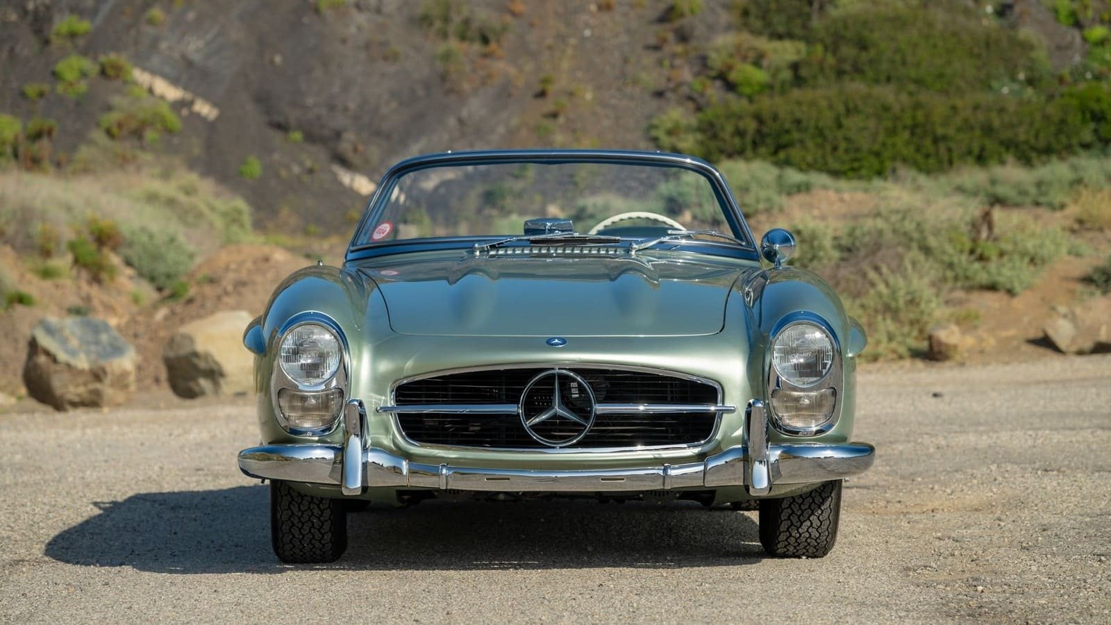 1957 - MERCEDES-BENZ 300 SL ROADSTER LIGHT GREEN, foto 4