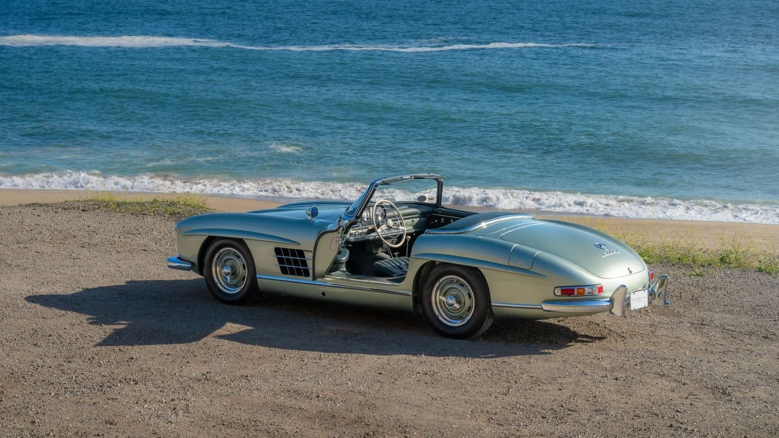 1957 - MERCEDES-BENZ 300 SL ROADSTER LIGHT GREEN, foto 13