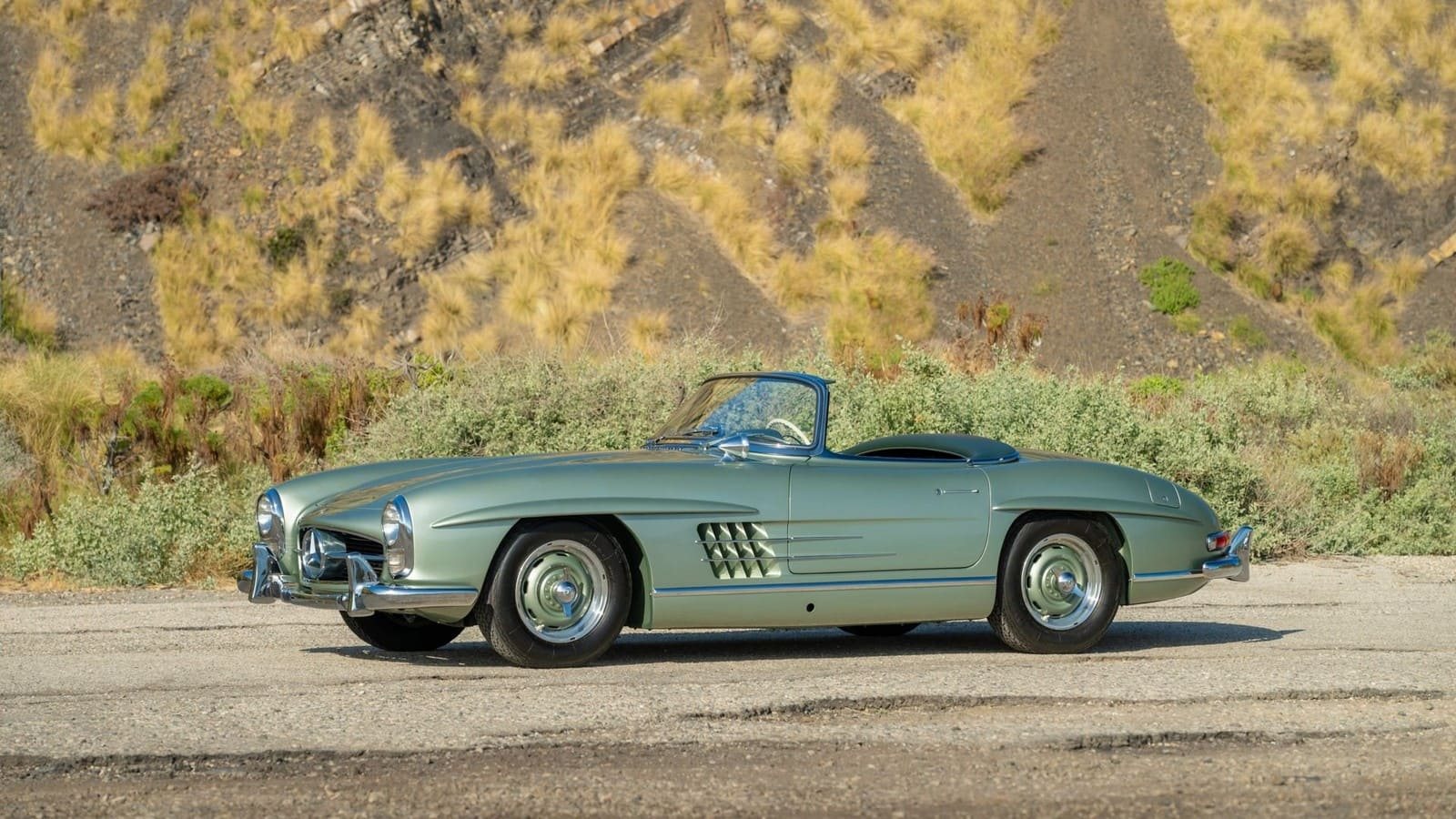 1957 - MERCEDES-BENZ 300 SL ROADSTER LIGHT GREEN, foto 19