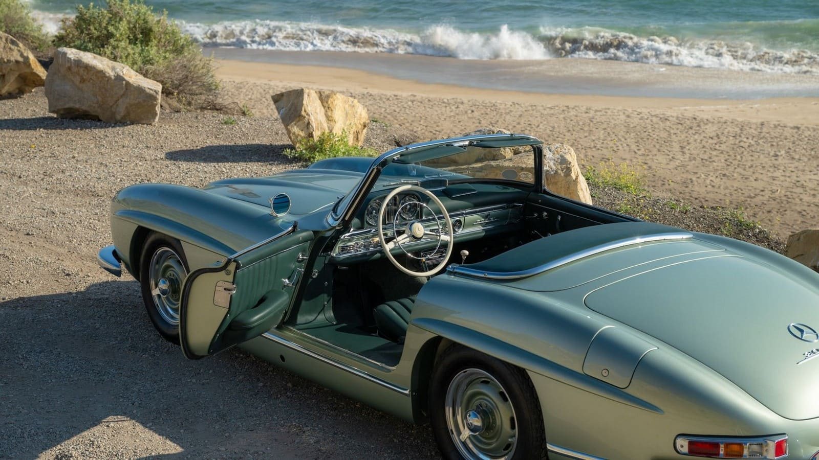 1957 - MERCEDES-BENZ 300 SL ROADSTER LIGHT GREEN, foto 73