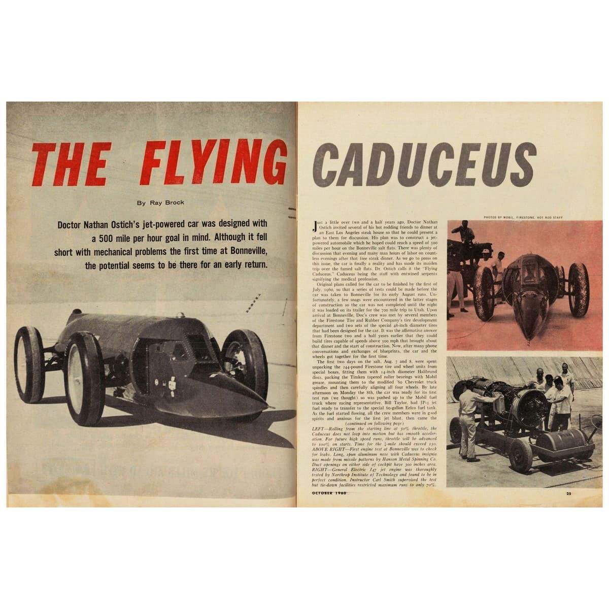 1960 - FLYING CADUCEUS JET-POWERED LAND SPEED RECORD CAR, foto 26