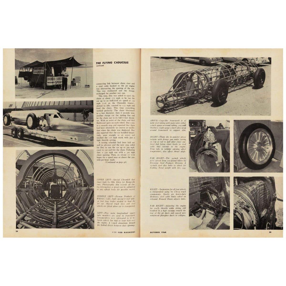 1960 - FLYING CADUCEUS JET-POWERED LAND SPEED RECORD CAR, foto 28
