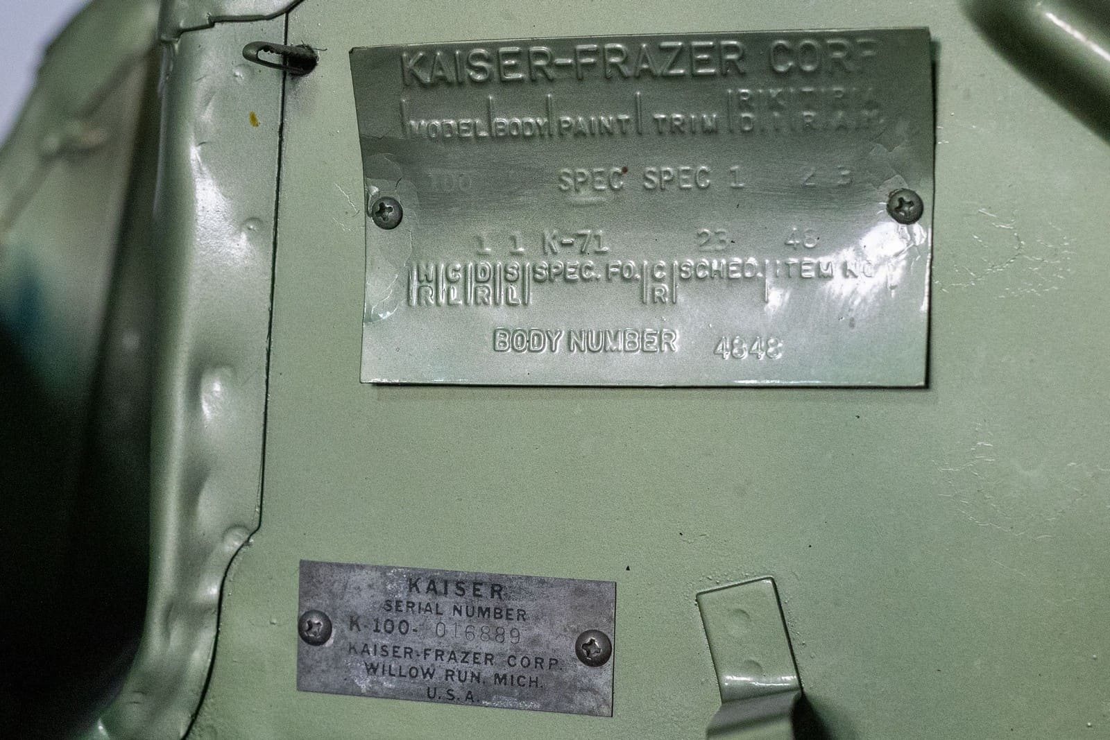 KAISER K-100 2-DOOR DARRIN SEDAN ‘PINCONNING SPECIAL’, foto 9