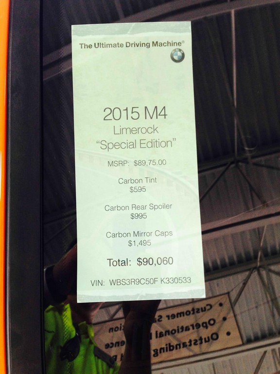 BMW M4 SERIES COUPE LIMEROCK SPECIAL EDITION, foto 17