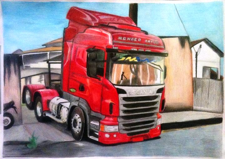CAMINHÕES SCANIA NA PONTA DO LÁPIS, foto 3