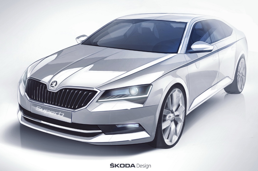 SKODA MOSTROU AS PRIMEIRAS IMAGENS DO NOVO SUPERB, foto 1