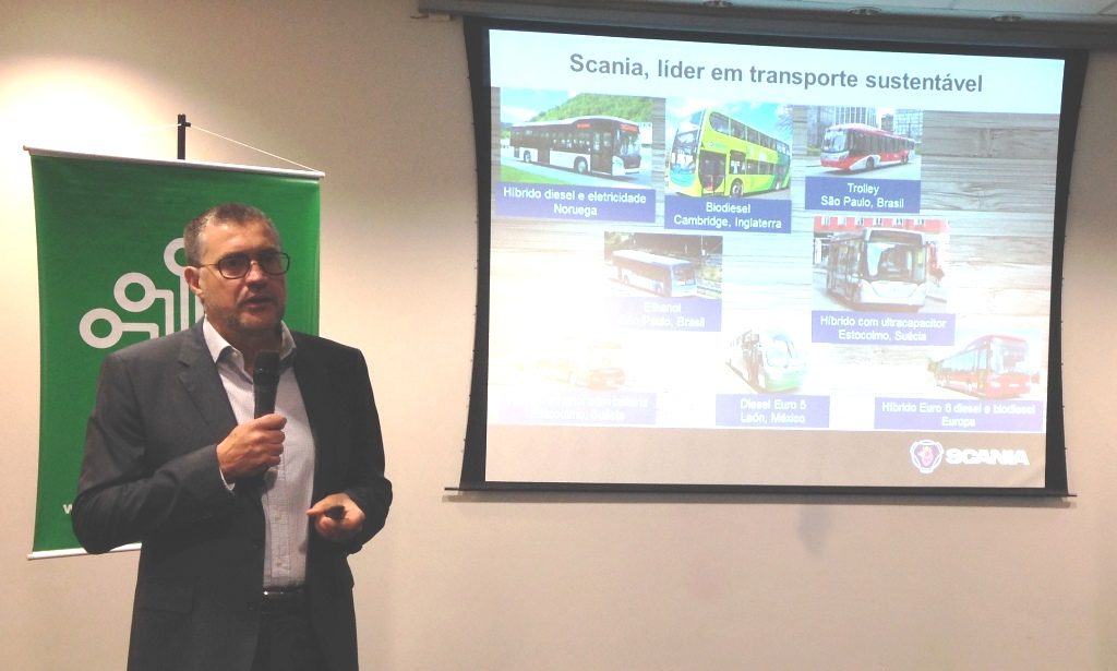 SOLUÇÃO SCANIA PARA O TRANSPORTE URBANO É APRESENTADA EM CONFERÊNCIA DE BIOGÁS E BIOMETANO, foto 1
