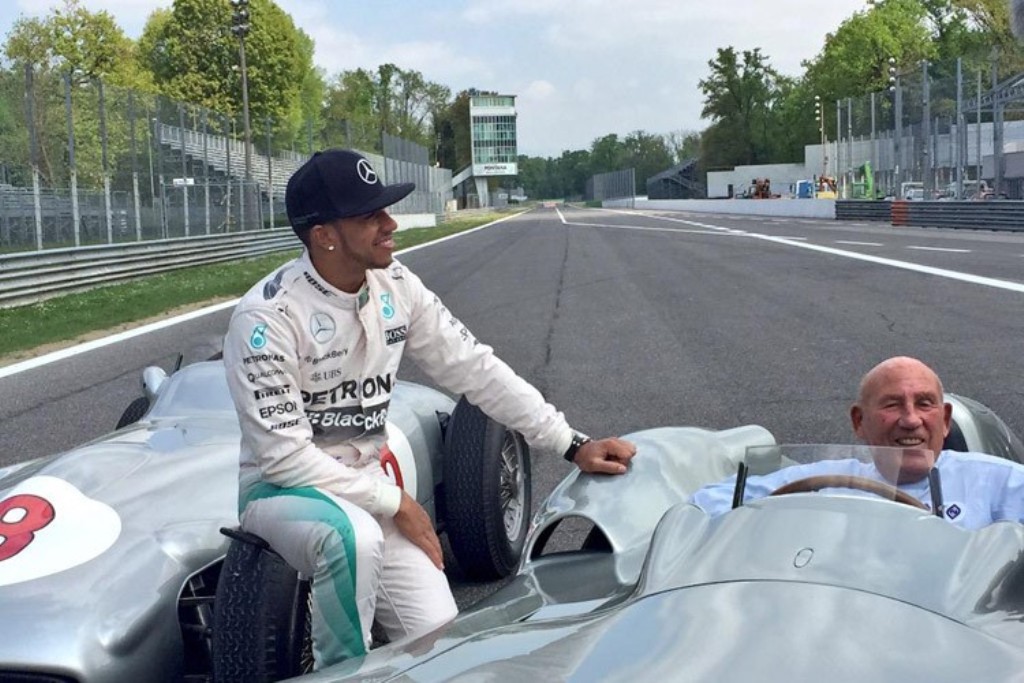 STIRLING MOSS E LEWIS HAMILTON EM MONZA, foto 1