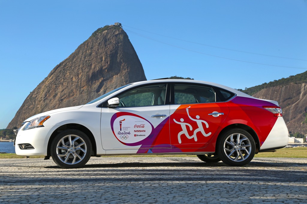 NISSAN CONFIRMA O SENTRA COMO UM DOS CARROS DO REVEZAMENTO DA TOCHA OLÍMPICA RIO 2016 E REVELA O GRAFISMO DA FROTA, foto 4