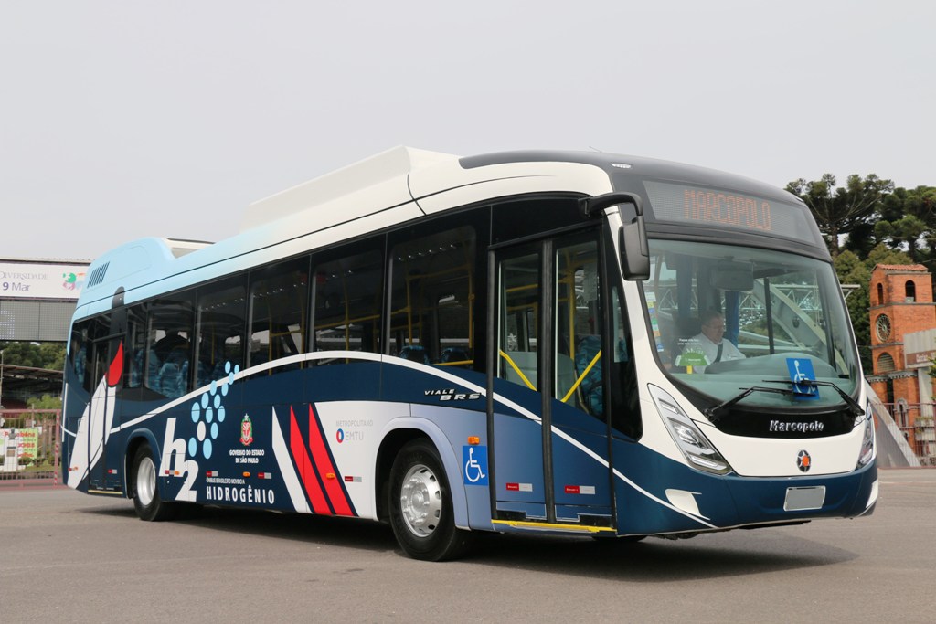 ÔNIBUS MARCOPOLO VIALE BRS MOVIDOS A HIDROGÊNIO NO TRANSPORTE URBANO PAULISTANO, foto 1