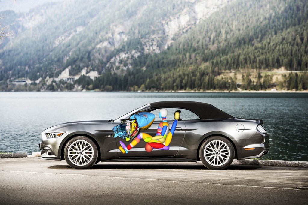 FORD MUSTANG ESTREIA NOVO AIRBAG PARA OS JOELHOS, foto 1