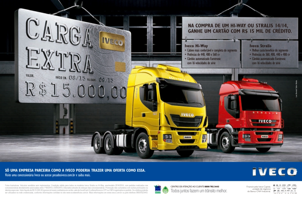 NOVA CAMPANHA DA IVECO DÁ R$ 15 MIL NA COMPRA DE VEÍCULOS PESADOS, foto 1