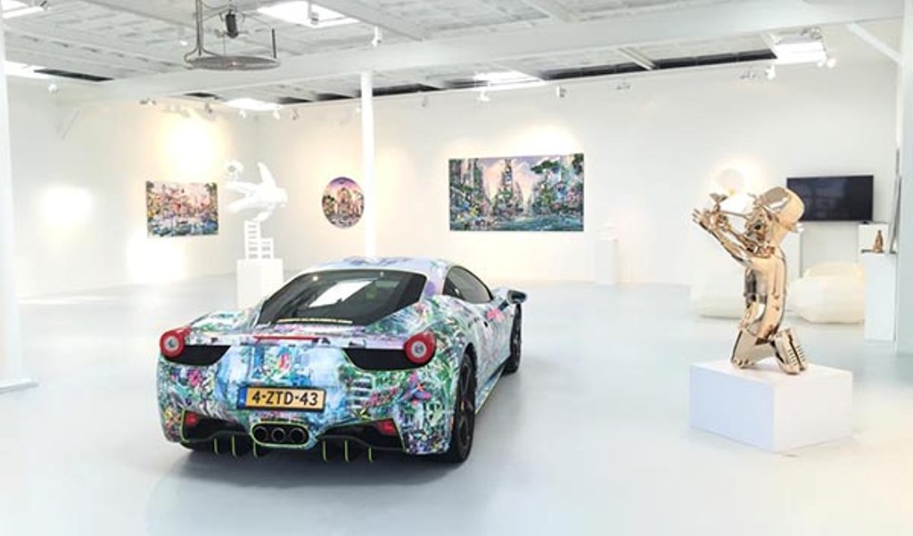 ARTISTA PLÁSTICO HOLANDÊS PINTA UM FERRARI F458 ITALIA, foto 5