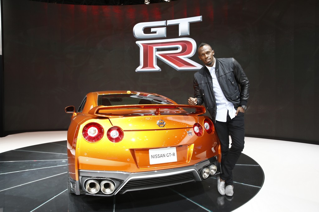 USAIN BOLT MARCA PRESENÇA NA APRESENTAÇÃO DO RENOVADO NISSAN GT-R 2017 EM NEW YORK, foto 2