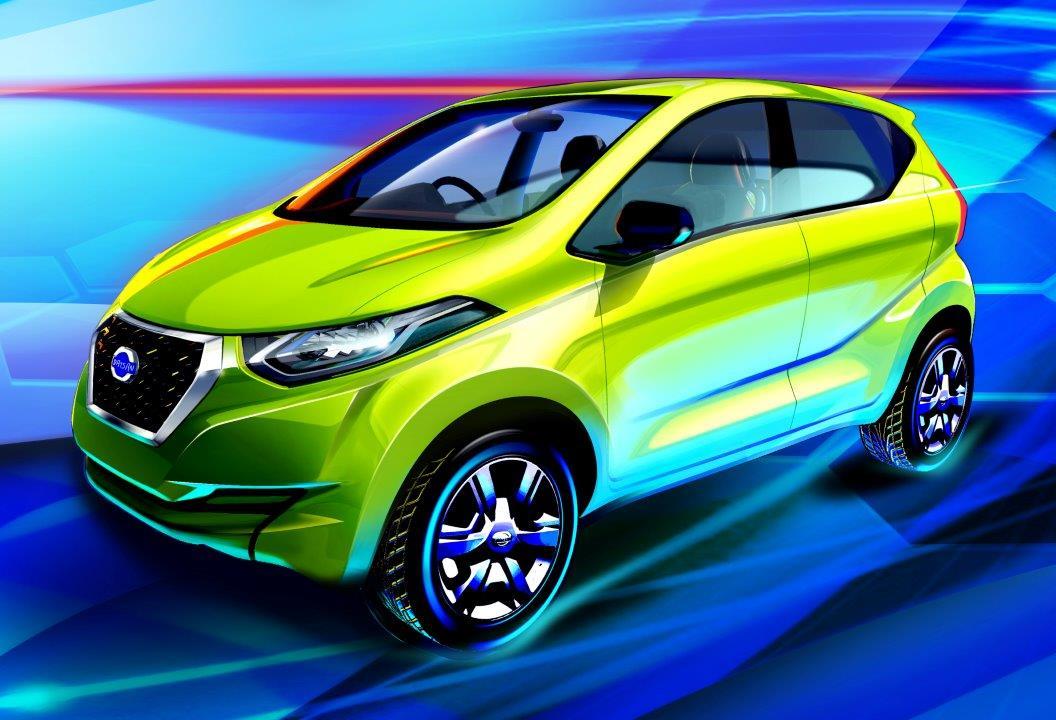 SURGE ESBOÇO OFICIAL DO DATSUN REDI-GO DE PRODUÇÃO, foto 1