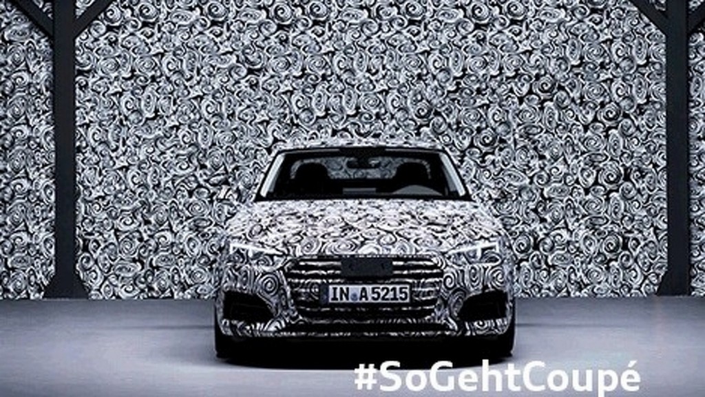 AUDI DIVULGA TEASER DO A5 COUPE CAMUFLADO, foto 1