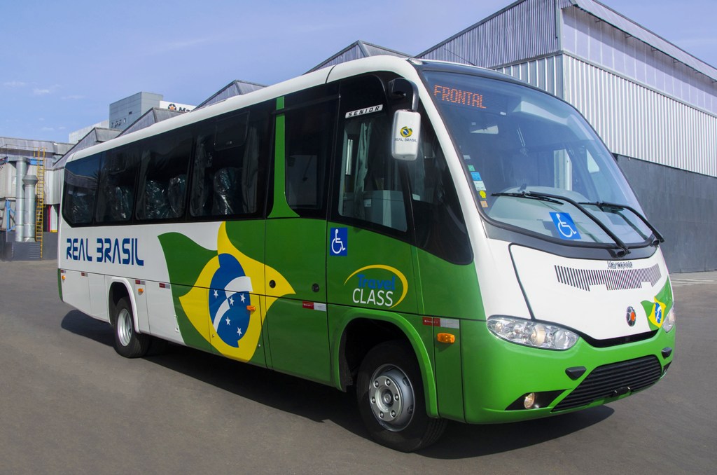 MARCOPOLO ENTREGA 23 MICRO-ÔNIBUS SENIOR PARA REAL BRASIL, foto 1