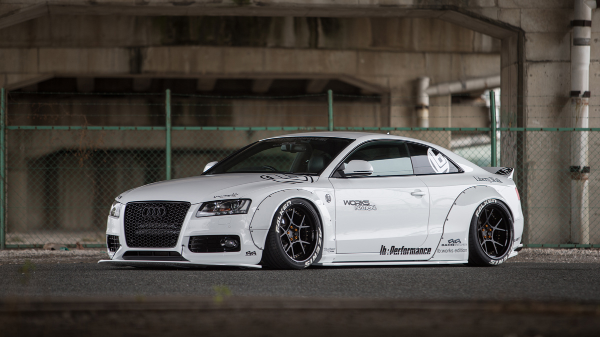 LIBERTY WALK APRESENTA SEU PROGRAMA DE ESTILO PARA O AUDI A5/S5 COUPE, foto 1