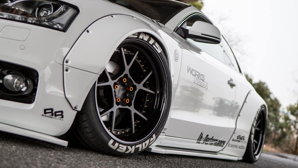 LIBERTY WALK APRESENTA SEU PROGRAMA DE ESTILO PARA O AUDI A5/S5 COUPE, foto 9