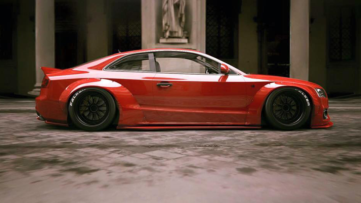 LIBERTY WALK APRESENTA SEU PROGRAMA DE ESTILO PARA O AUDI A5/S5 COUPE, foto 12