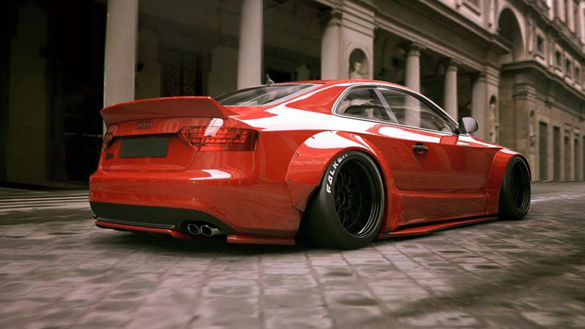 LIBERTY WALK APRESENTA SEU PROGRAMA DE ESTILO PARA O AUDI A5/S5 COUPE, foto 13
