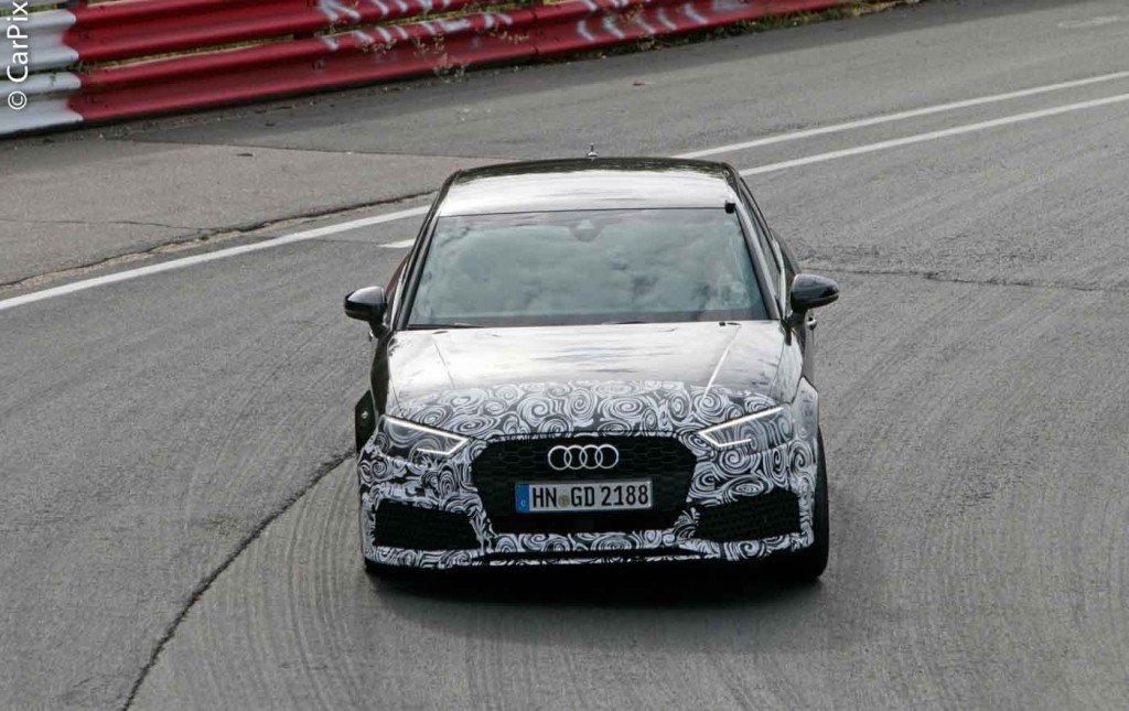 AUDI RS3 NA VERSÃO SEDAN EM TESTES DE DESENVOLVIMENTO, foto 1