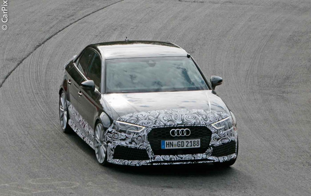 AUDI RS3 NA VERSÃO SEDAN EM TESTES DE DESENVOLVIMENTO, foto 2